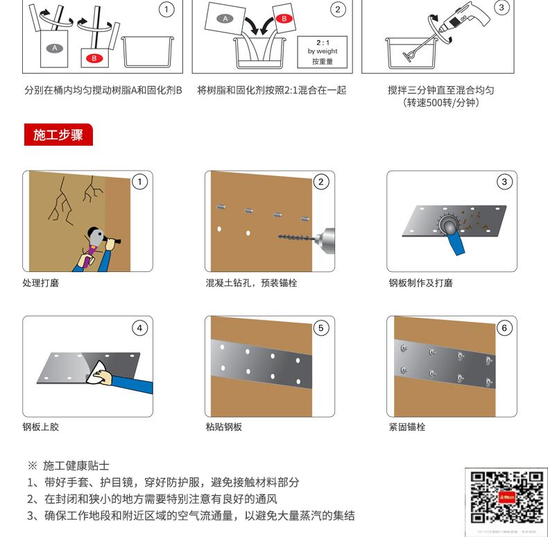 包钢藤县粘钢加固施工过程